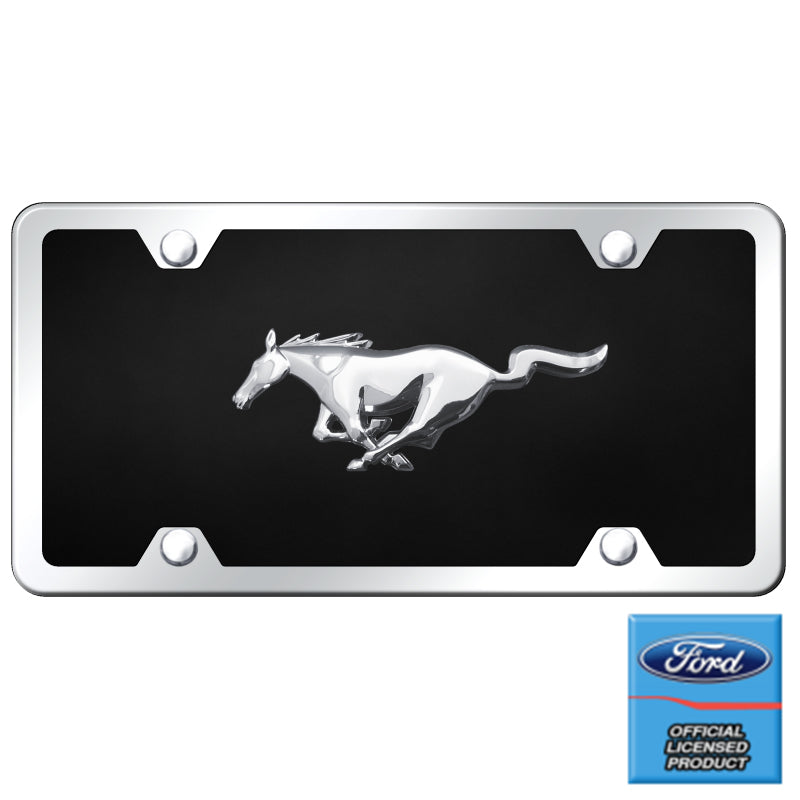 Au-Tomotive Gold Mustang Chrome on Black Acrylic Kit