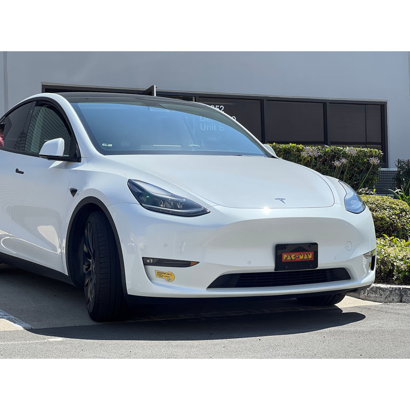 Pac-Man Orange Plate Frame - Retro Gaming Car Accessory for Gamers - Official Licensed Product by Bandai Namco