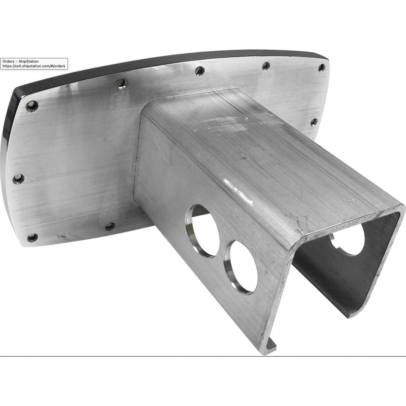 Elite Tow Hitch Cover Plug for Chevrolet Bowtie Polished Chrome - 2-inch Billet