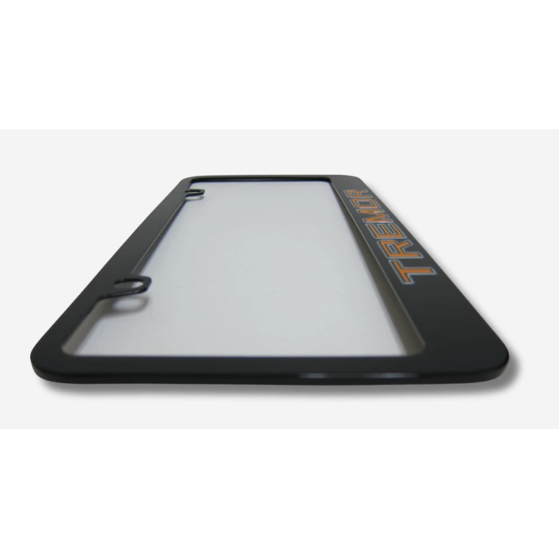 Ford Tremor Gold Engraved Solid Metal Black License Plate Frame Official License