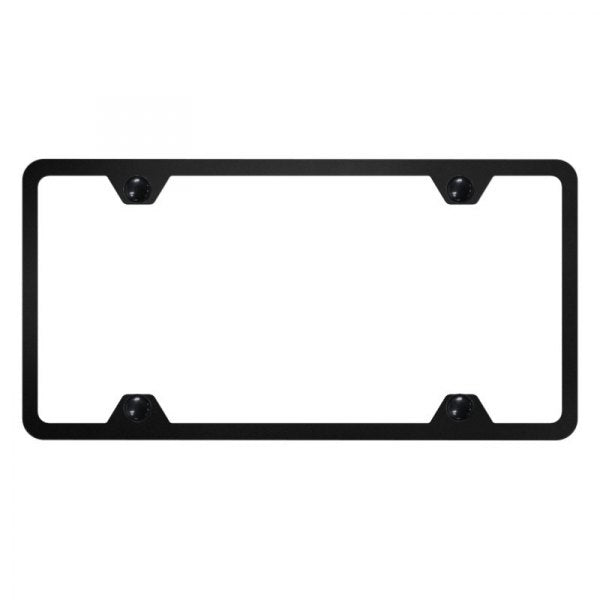 Au-Tomotive Gold SP.451.B - Thin 4-Hole Black License Plate Frame
