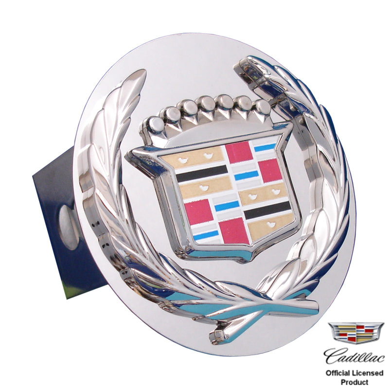 Au-tomotive Gold Chrome Logo Tow Hitch Cover Plug for Cadillac