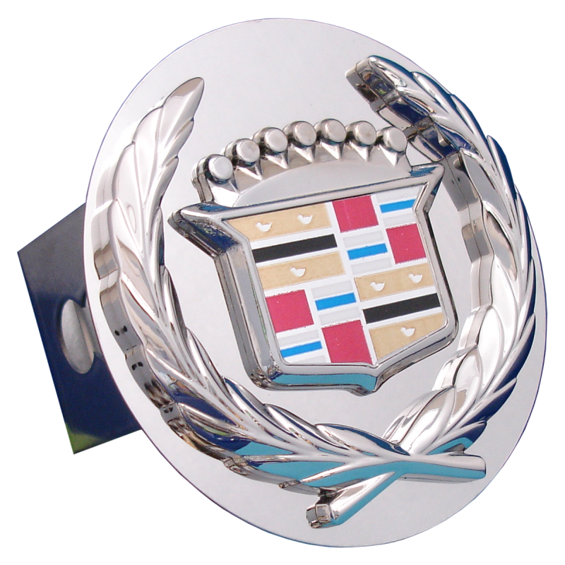 Au-tomotive Gold Chrome Logo Tow Hitch Cover Plug for Cadillac