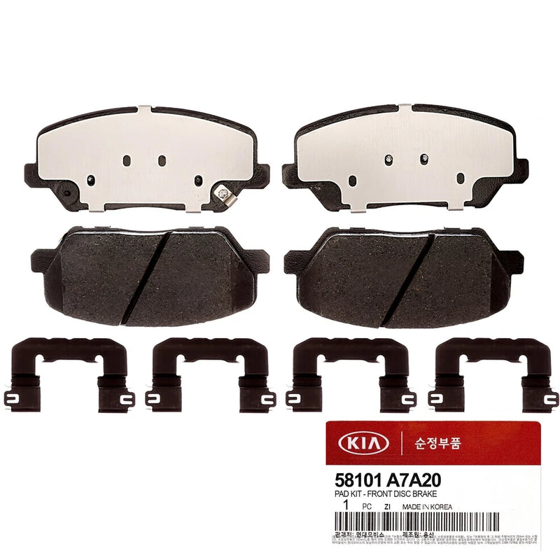 Genuine Front Disc Brake Pad Kit 16" Wheel Only for KIA Forte 14-16 58101A7A20
