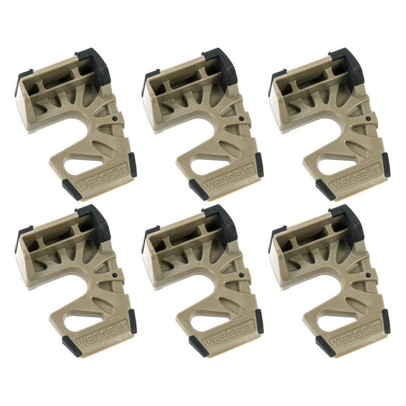 Wedge-It - The Ultimate Door Stop - Olive (6 Pack)