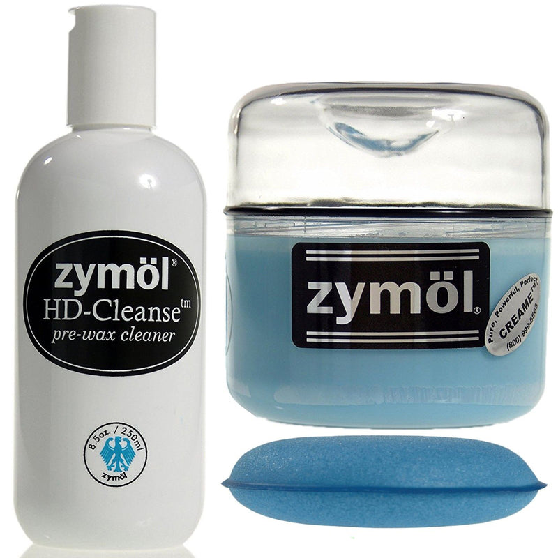 Zymol HD Cleanse Pre-Wax Cleaner & Creame Wax Combo Kit