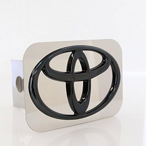 Toyota Black Pearl 3D Logo Mirrored Chrome Trailer Hitch Plug