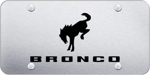 Bronco Laser Stainless Steel Plate License Frame