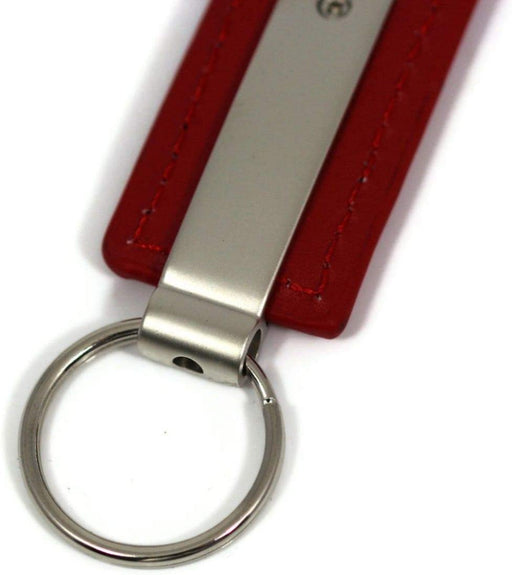 Ford Mustang Red Leather Key Fob