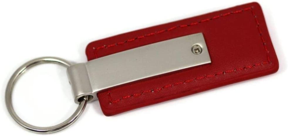 Ford Mustang Red Leather Key Fob