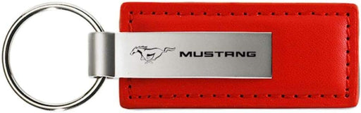 Ford Mustang Red Leather Key Fob