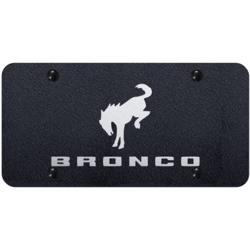 Ford Bronco Rugged Black License Plate Frame