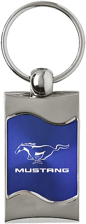 Ford Mustang Rectangular Wave Blue Key Fob