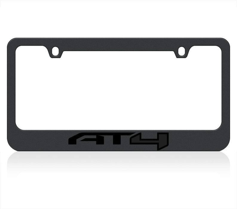 Eurosport Daytona GMC AT4 Black on Black License Plate Frame