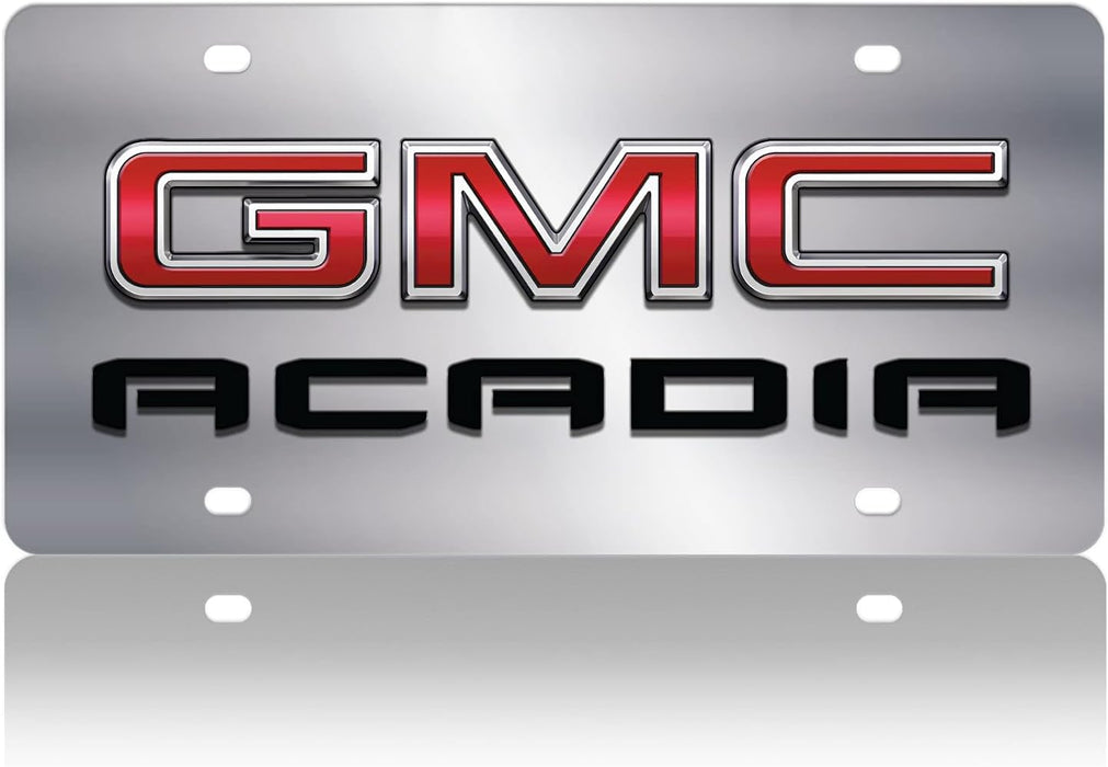 GMC Acadia Logo, 2019- Current - Stainless Steel License Plate
