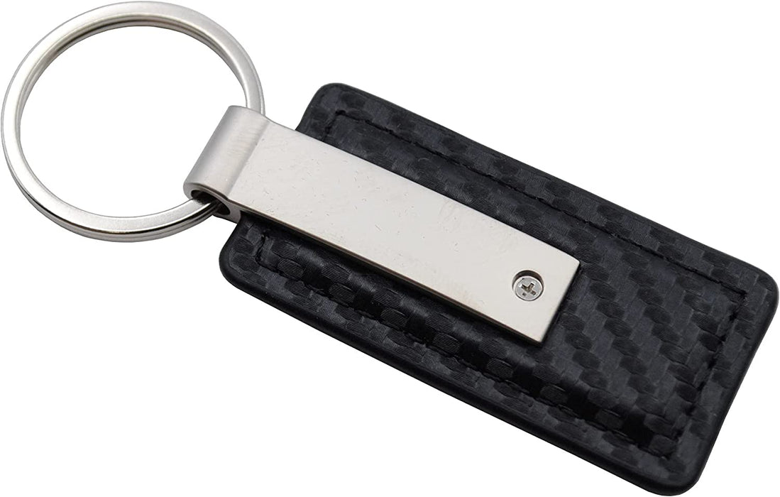 Jeep Cherokee Carbon Fiber Leather Key Fob