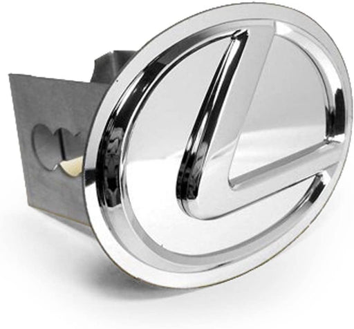 Lexus 3D Logo Mirrored Chrome Trailer Hitch Plug