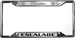 Cadillac Escalade License Plate Frame