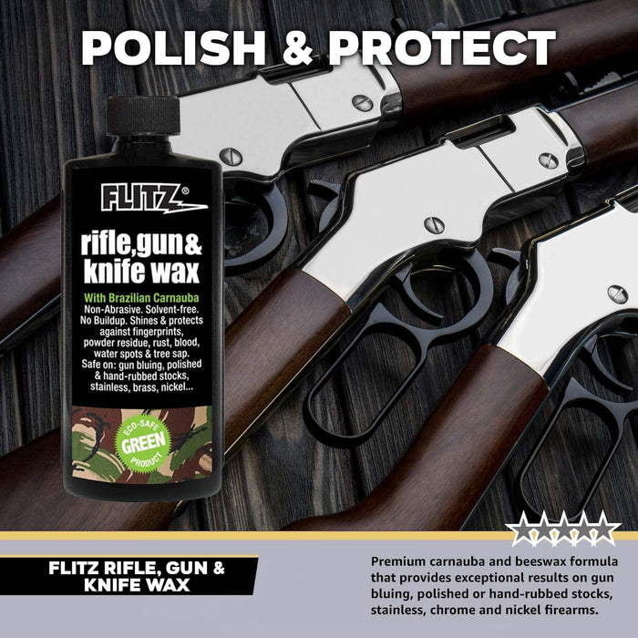 FLITZ GW 02785 Rifle, Gun & Knife Wax 7.6oz Bottle, 3 Pack