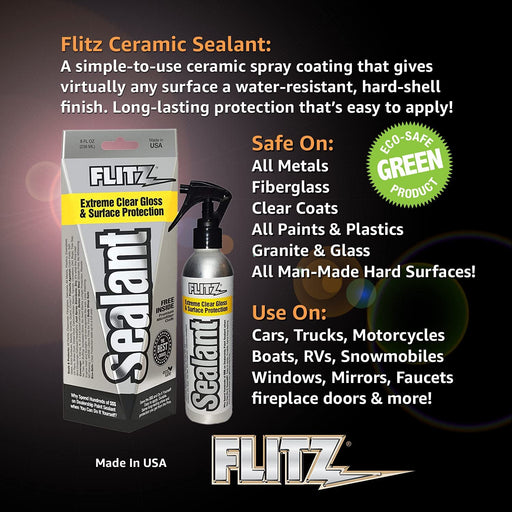 Flitz Ceramic Spray Sealant and Paint Protectant: Shine, Seal Clear Coat