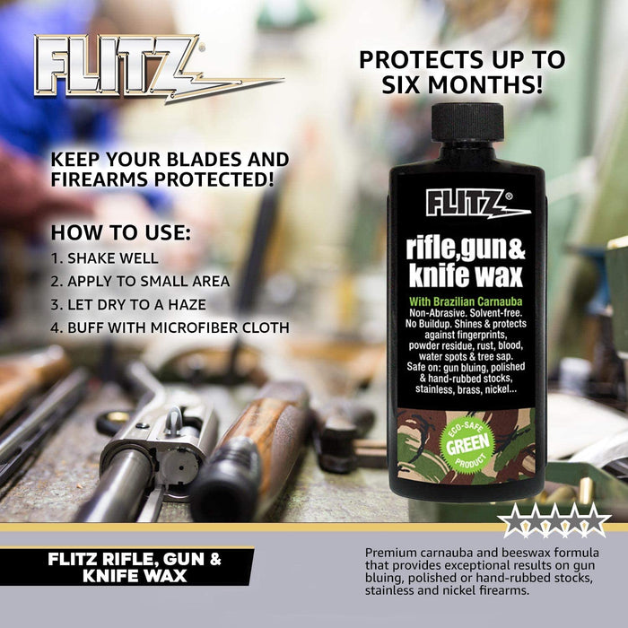 FLITZ GW 02785 Rifle, Gun & Knife Wax 7.6oz Bottle, 3 Pack