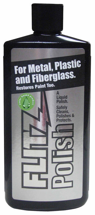 FLITZ LQ 04587 Metal, Plastic And Fiberglass Liquid Polish - 7.6 oz Bottle