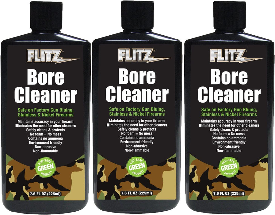 FLITZ Gun Bore Cleaner 7.6oz Bottle (GB 04985) (Bundle of 3)