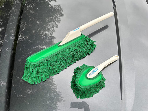 California Car Duster Detailing Combo with Plastic Handle and Green Mop 62455