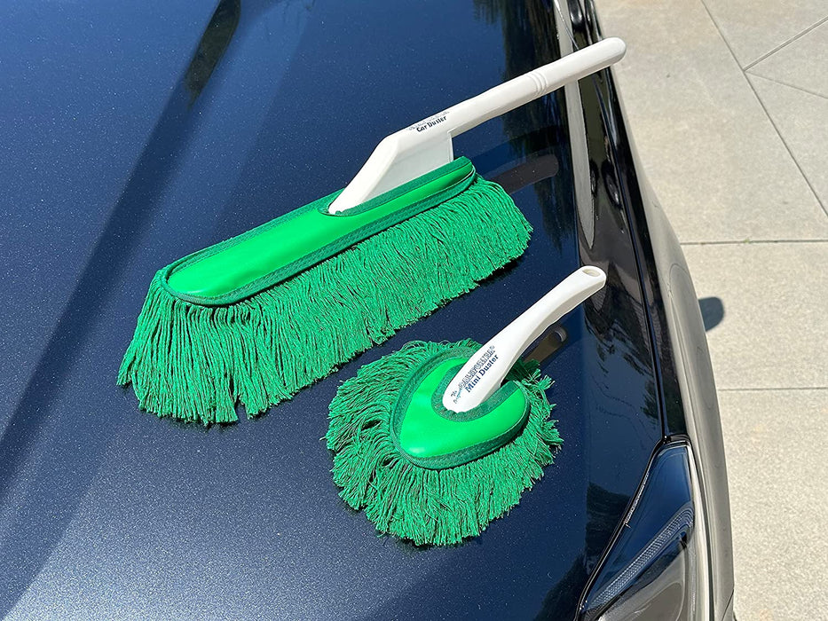 California Car Duster Detailing Combo with Plastic Handle and Green Mop 62455