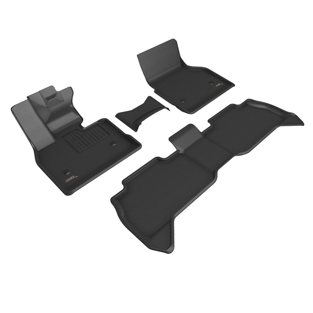 3D MAXpider Custom Fit KAGU Floor Mat (BLACK) Compatible for BMW IX (I20) 2022-2024 - Full Set