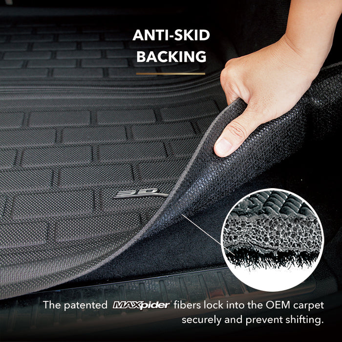 3D MAXpider Custom Fit KAGU Cargo Liner (BLACK) Compatible for FORD MUSTANG 2015-2023 - Cargo Liner