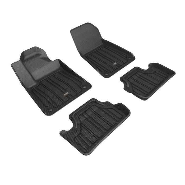 3D MAXpider Custom Fit ELITECT Floor Mat (BLACK) Compatible for POLESTAR 2 2021-2023 - Full Set