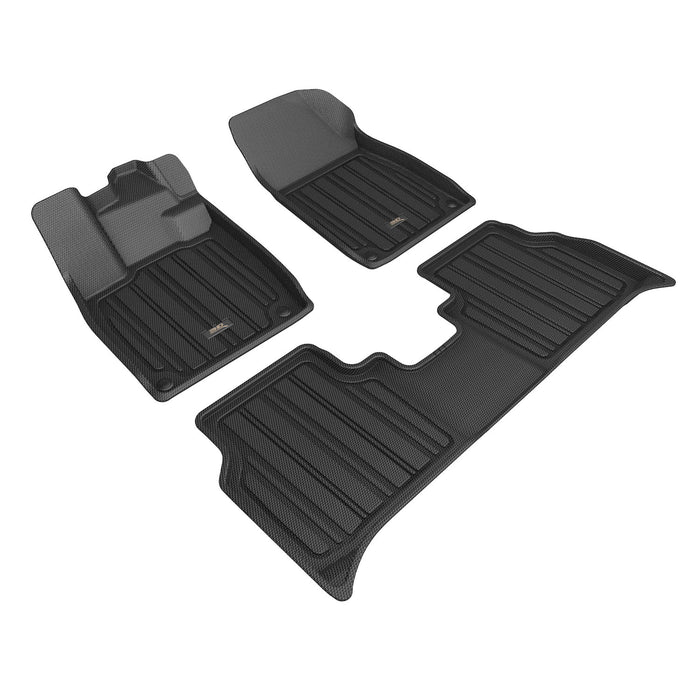 3D MAXpider Custom Fit ELITECT Floor Mat (BLACK) Compatible for VOLKSWAGEN ID.4 2022-2023 - Full Set