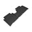 3D MAXpider Custom Fit KAGU Floor Mat (BLACK) Compatible for HYUNDAI IONIQ 5 LIMITED 2022-2023 - Second Row