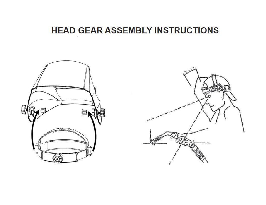 Replacement Headgear Universal Fit for Lincoln Welding Auto-Darkening Helmets