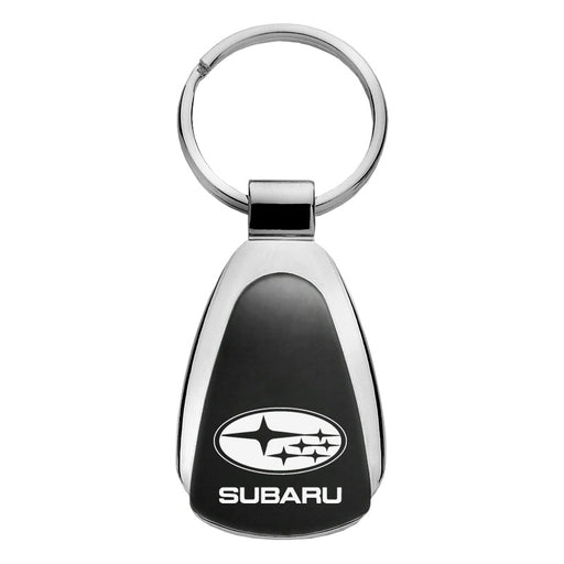 Subaru  Black Teardrop Key Chain