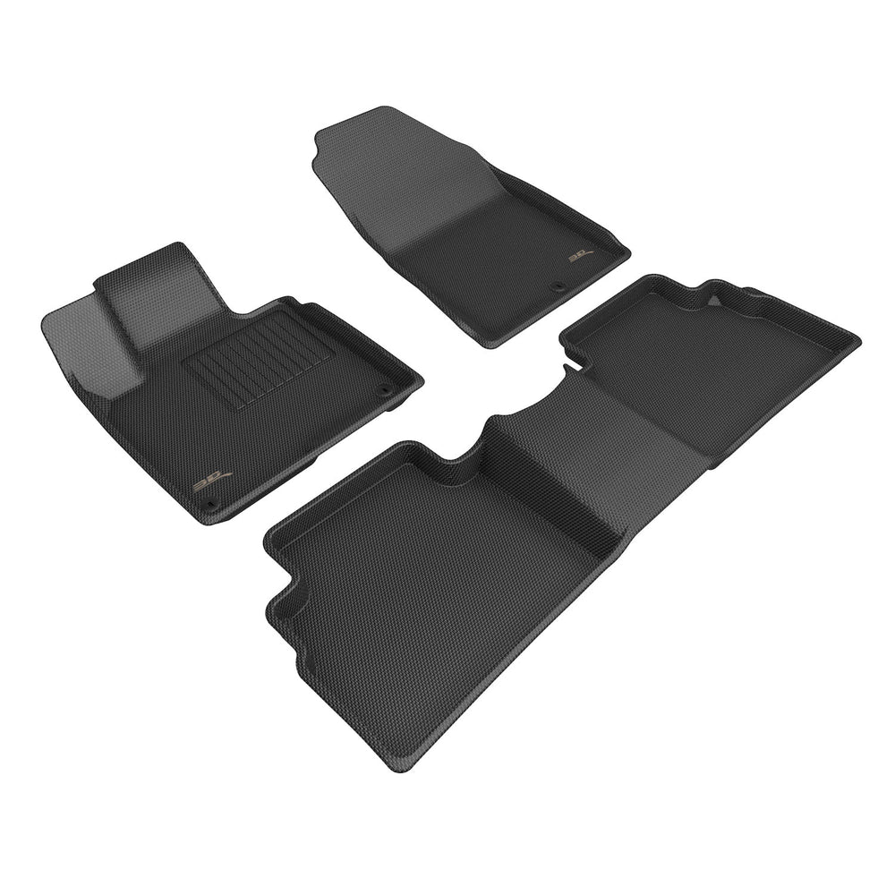 3D MAXpider Custom Fit Floor Liner Mat for KIA SPORTAGE AWD GASOLINE 2023-2024 KAGU BLACK R1 R2