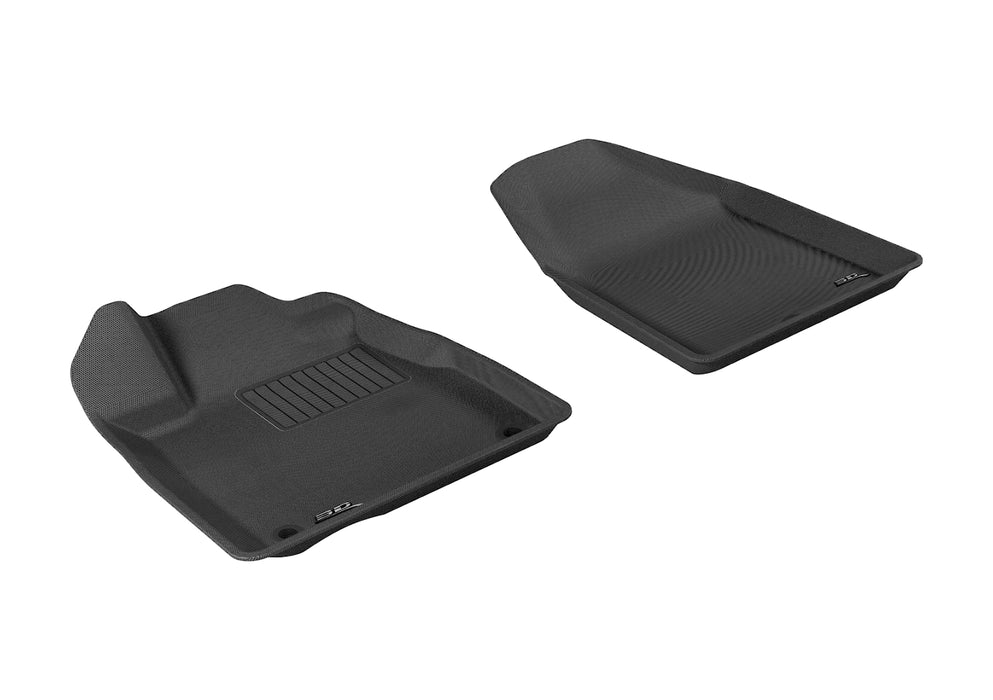 3D MAXpider Custom Fit KAGU Floor Mat (BLACK) Compatible for ACURA MDX 2007-2013 - Front Row