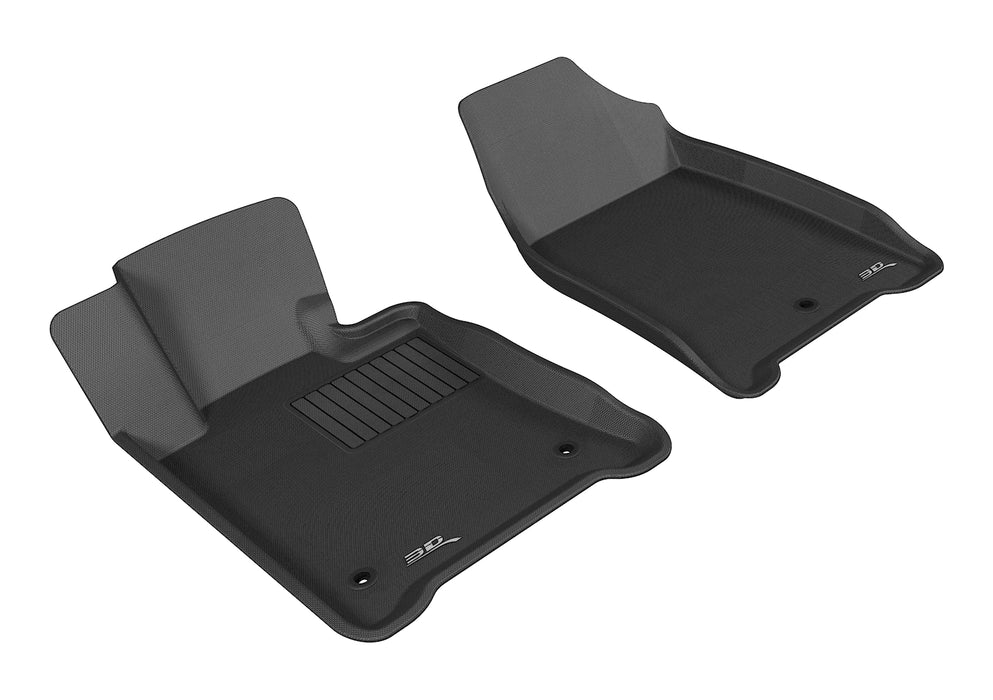 3D MAXpider Custom Fit KAGU Floor Mat (BLACK) Compatible for ACURA TL FWD 2009-2014 - Front Row