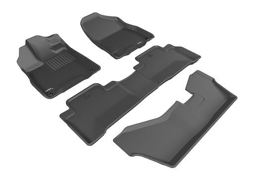 3D MAXpider ACURA MDX 7-SEAT 2014-2020 KAGU BLACK R1 R2 R3