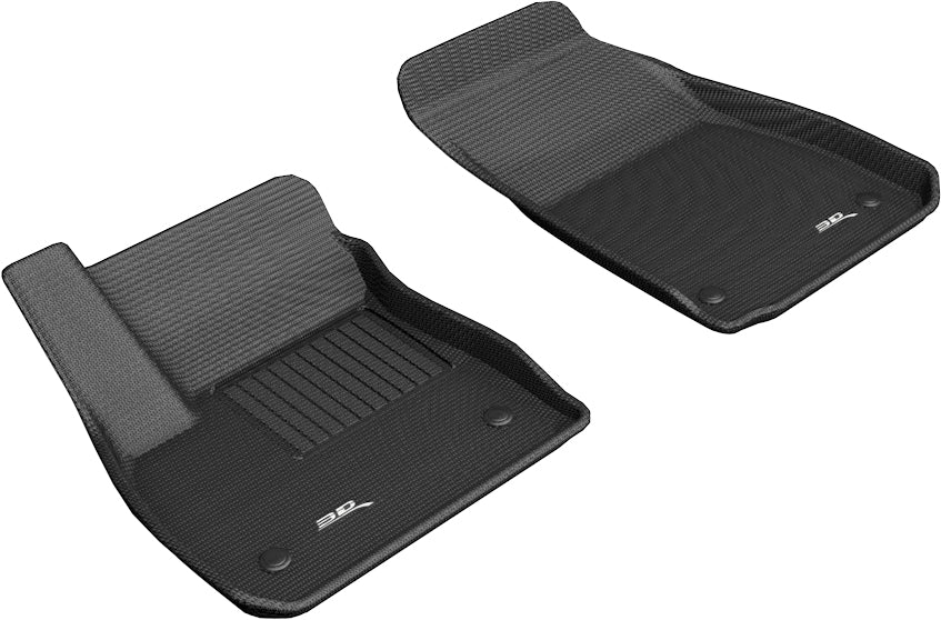 3D MAXpider Custom Fit KAGU Floor Mat (BLACK) Compatible for BUICK REGAL 2018-2020 - Front Row