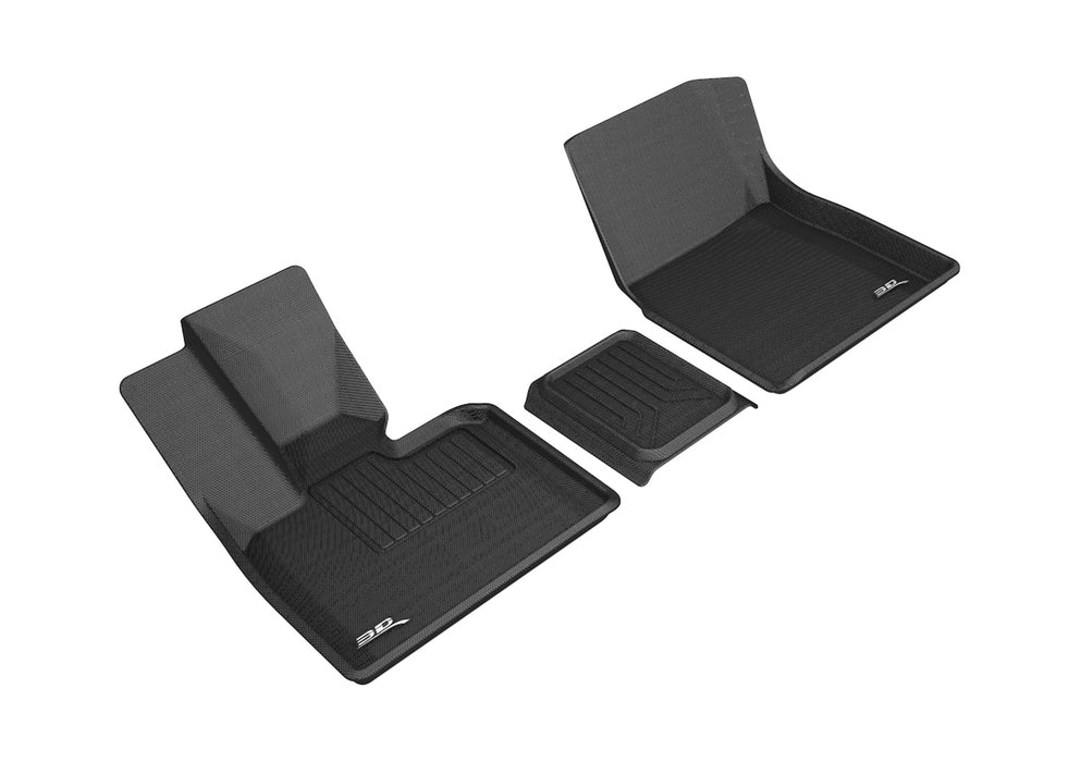 3D MAXpider Custom Fit KAGU Floor Mat (BLACK) Compatible for BMW I3 2014-2020 - Front Row