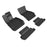 3D MAXpider Custom Fit KAGU Floor Mat (BLACK) Compatible for BMW 8 SERIES COUPE (G15) RWD 2020-2024 - Full Set