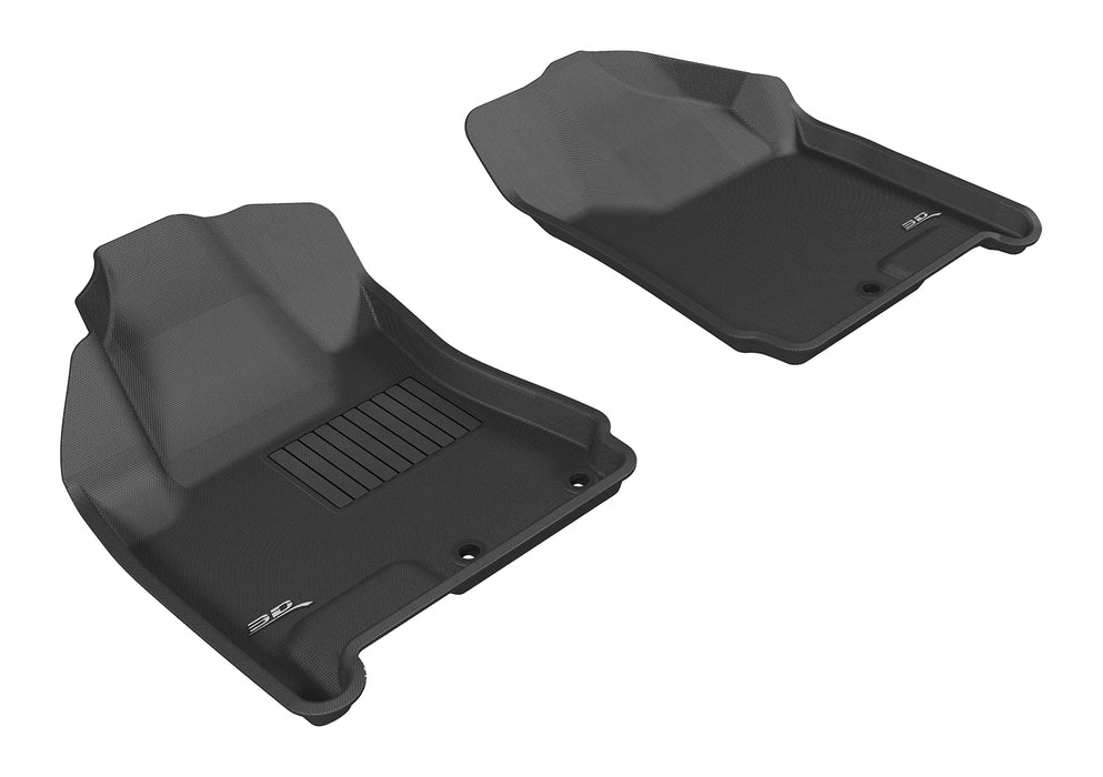 3D MAXpider Custom Fit KAGU Floor Mat (BLACK) Compatible for CADILLAC SRX 2010-2016 - Front Row