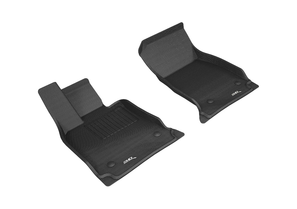 3D MAXpider Custom Fit KAGU Floor Mat (BLACK) Compatible for CADILLAC CT6 2016-2020 - Front Row