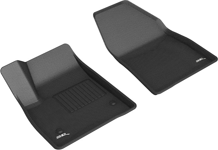 3D MAXpider Custom Fit KAGU Floor Mat (BLACK) Compatible for CADILLAC XT6 2020-2023 - Front Row