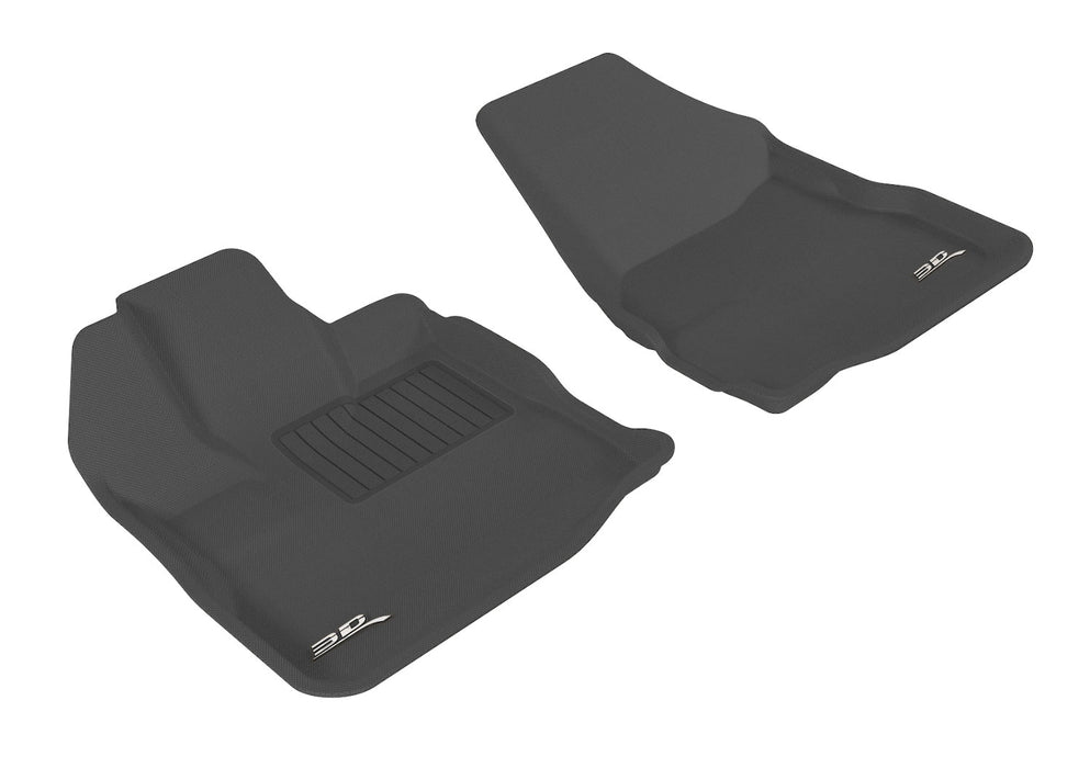 3D MAXpider Custom Fit KAGU Floor Mat (BLACK) Compatible for CHEVROLET/GMC EQUINOX/TERRAIN 2010-2017 - Front Row