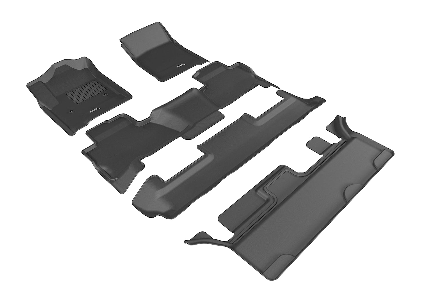 3D MAXpider CHEVROLET TAHOE WITH BENCH 2ND ROW 2015-2020 KAGU BLACK R1 R2 R3