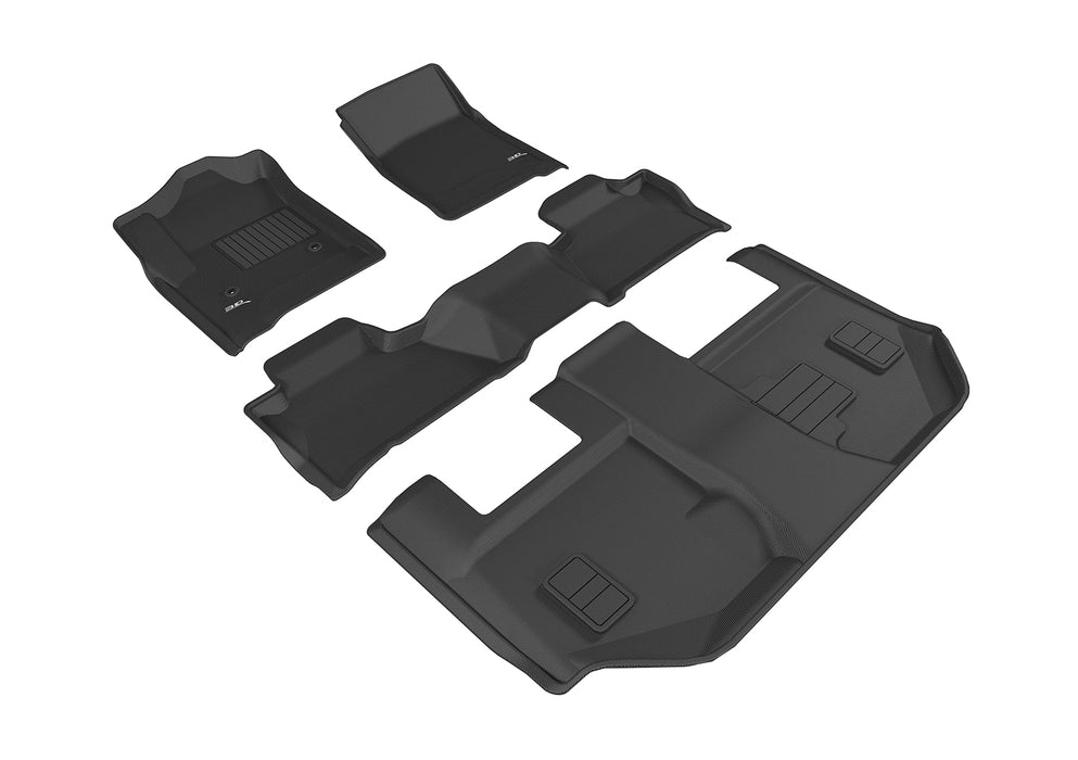 3D MAXpider CHEVROLET SUBURBAN WITH BENCH 2ND ROW 2015-2020 KAGU BLACK R1 R2 R3