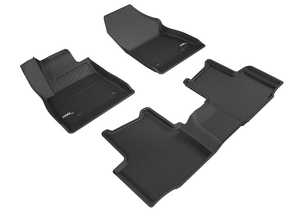 3D MAXpider Custom Fit KAGU Floor Mat (BLACK) Compatible for CHEVROLET CRUZE 2016-2019 - Full Set